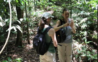 2 European Girls do 2 days 1 night Jungle trekking into sumatra rain forest Bukit Lawang