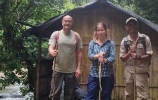 Resting at the jungle campsite