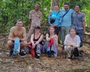 11 day jungle trek with Latvian family group of 6 people