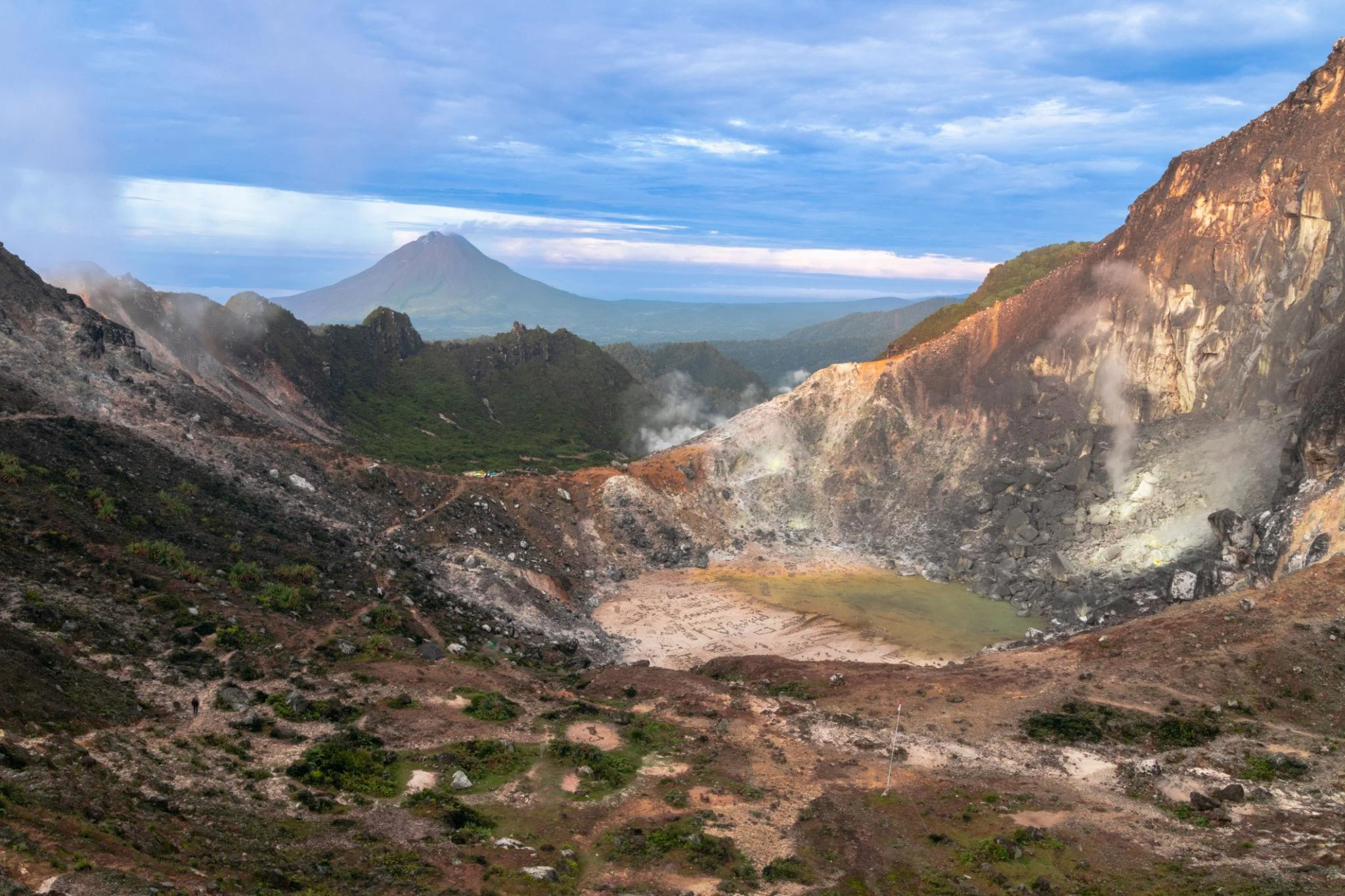Mount Sibayak Volcano in Berastagi Mount Sibayak Volcano in Berastagi